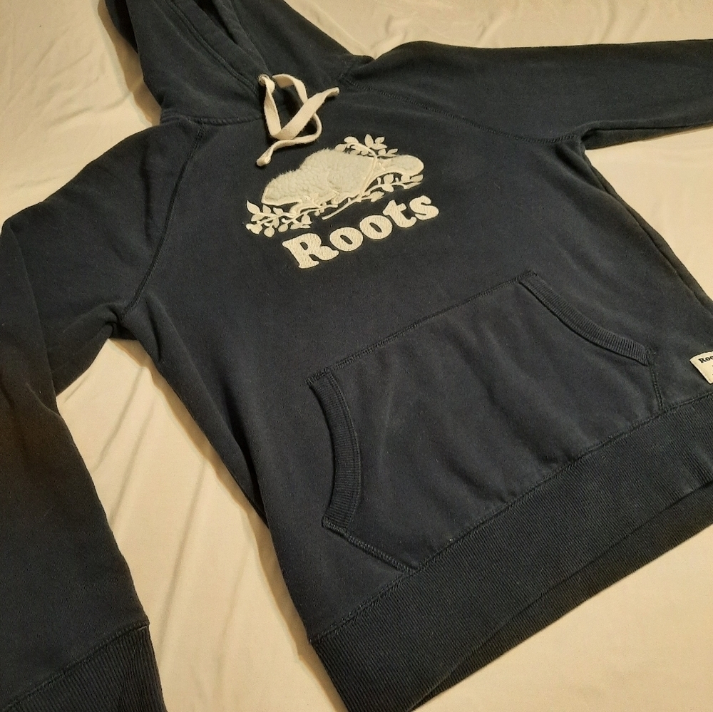 Small Roots Navy Blue Sweater.